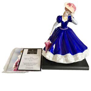 VTG Royal Doulton Mary HN 4802 Petite of the Year 2006 Figurine Blue Dress